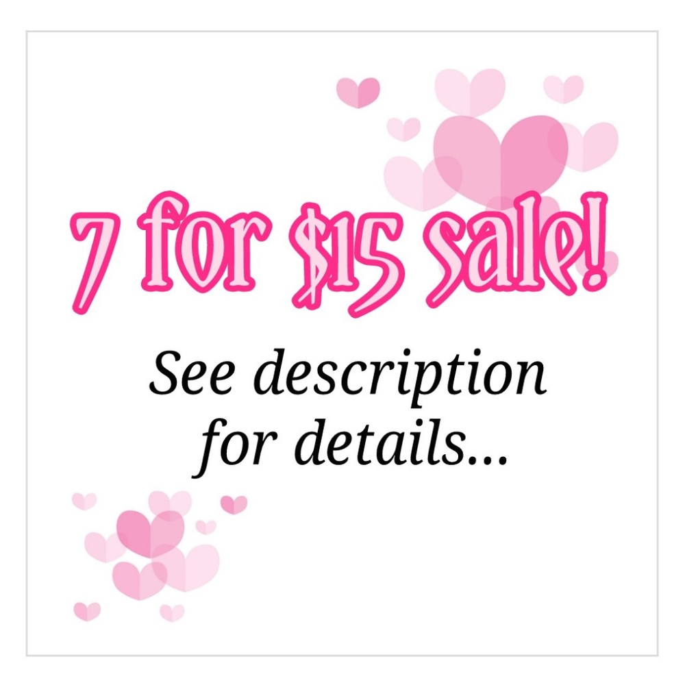 Items w/a 💖 are 7/$15!